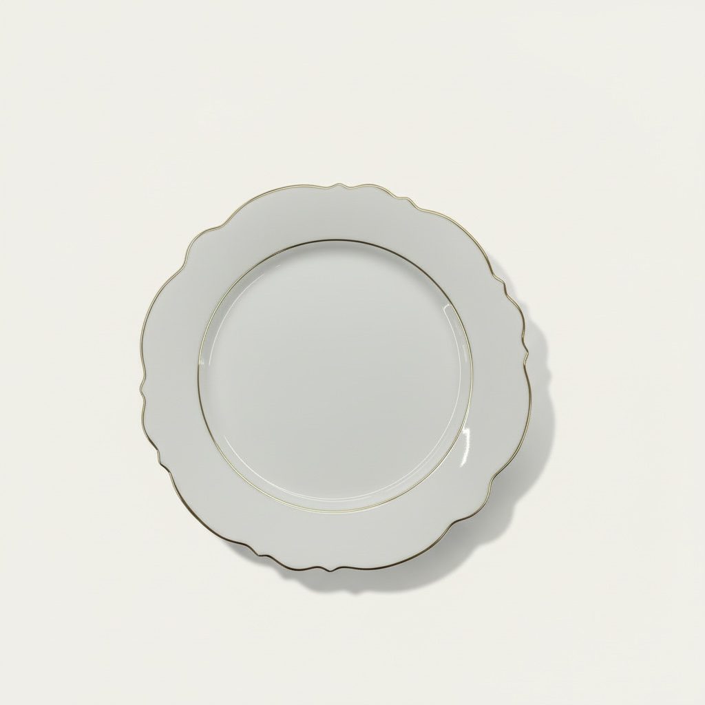 Speiseteller “Elegance white/rosé shine” aus Porzellan – ⌀ 26,8CM