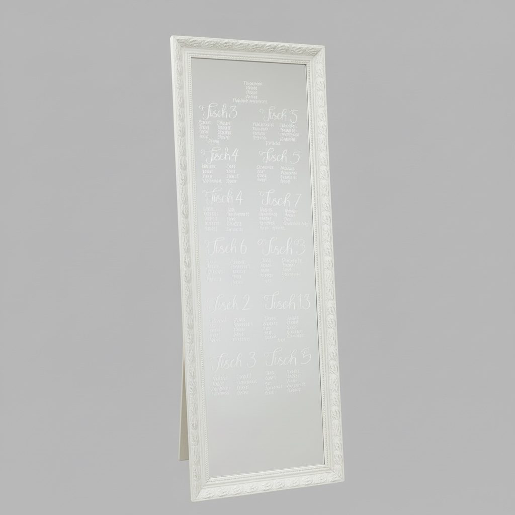 Großer Spiegel weiß