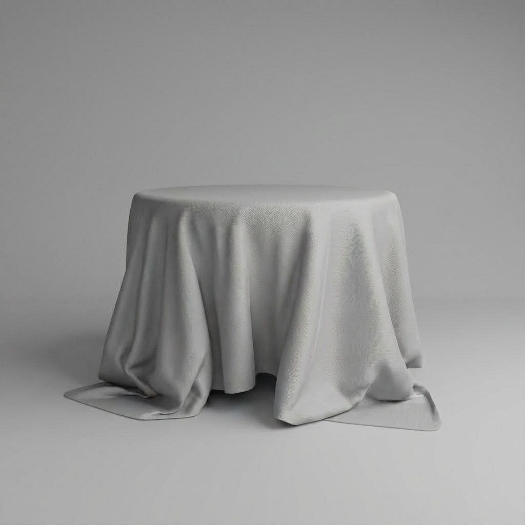 Runde Tischdecke in Cool Gray  | ⌀ 330 cm