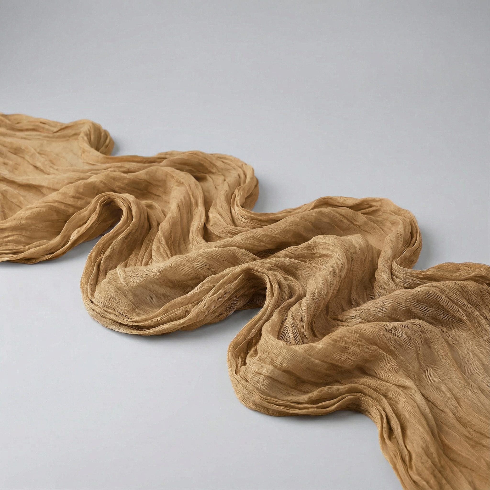 Fineart Chiffon-Tischläufer Iced Coffee 70x250cm