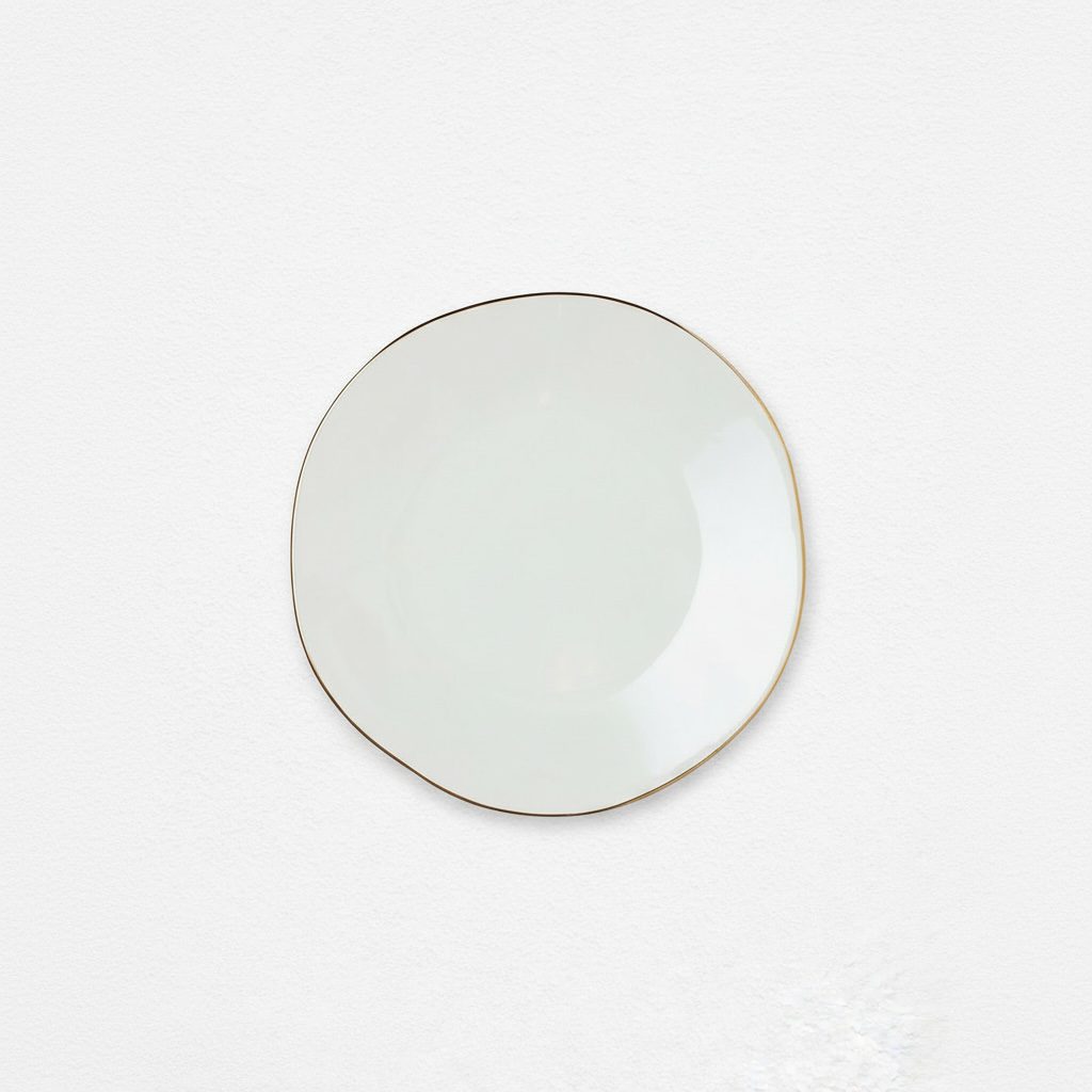 Vorspeisenteller “Classy Style” mit filigranem Goldrand Ø 22,5 cm