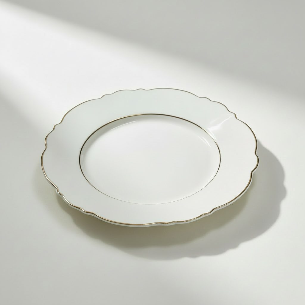 Vorspeisenteller “Elegance white/rosé shine” aus Porzellan – ⌀ 21 CM