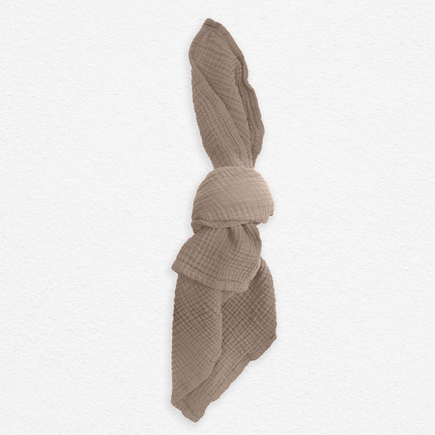 Baumwollserviette Pebble Brown Waffle