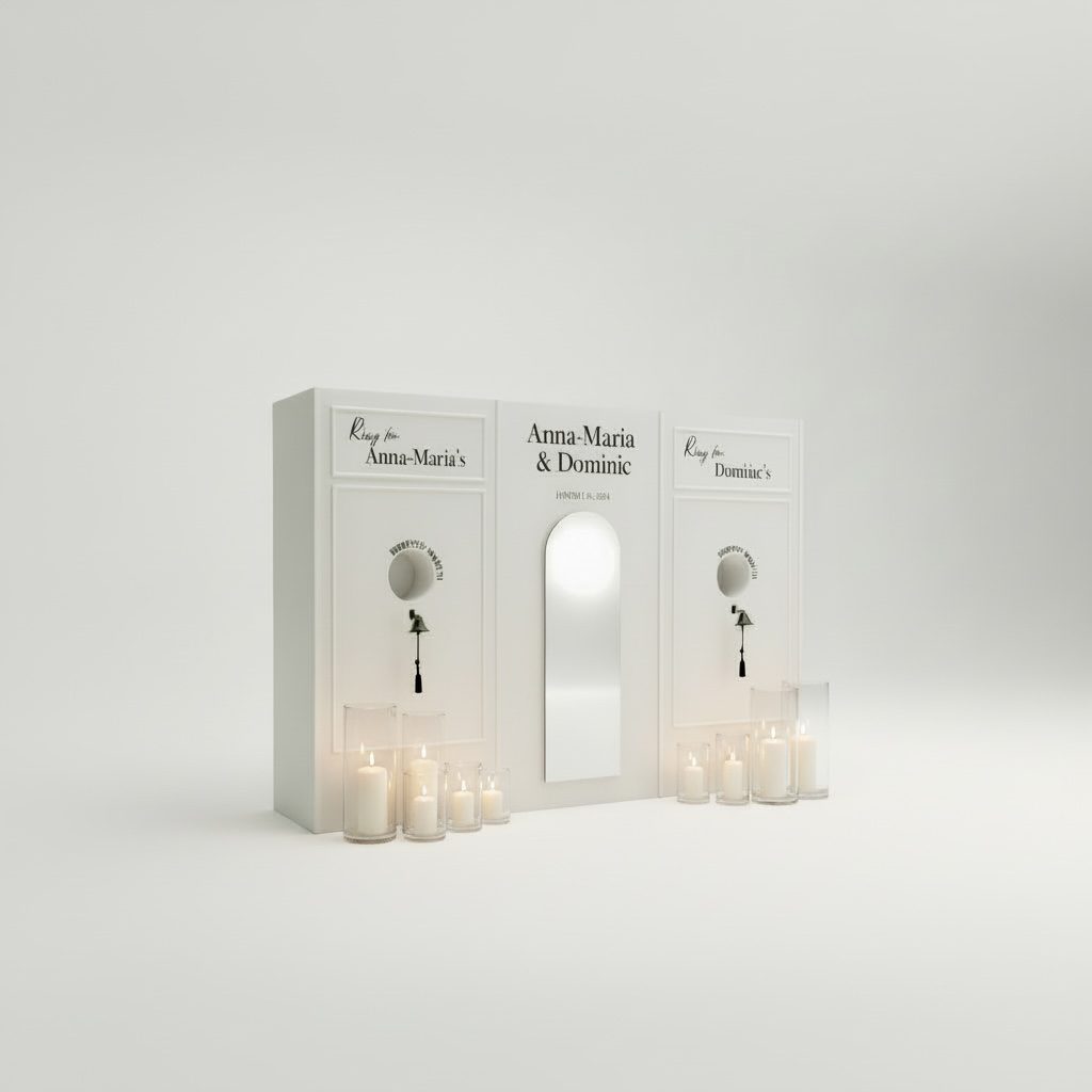 Ring the Bell Escort Wall / Champagne Wall in weiß 300x220cm - Image 3