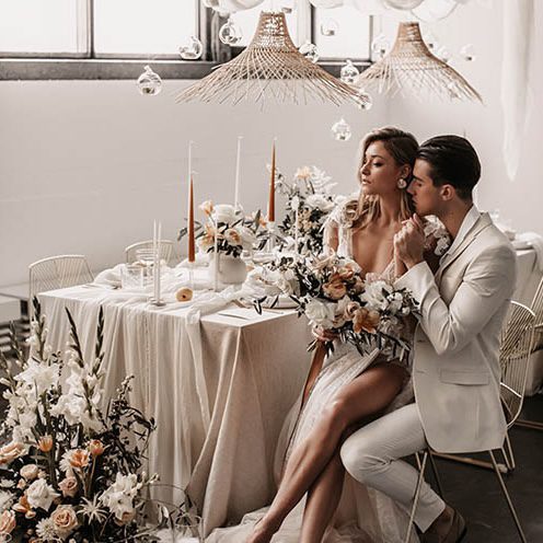 Leinentischdecke in macchiato beige | 350x250 cm – Bild 2