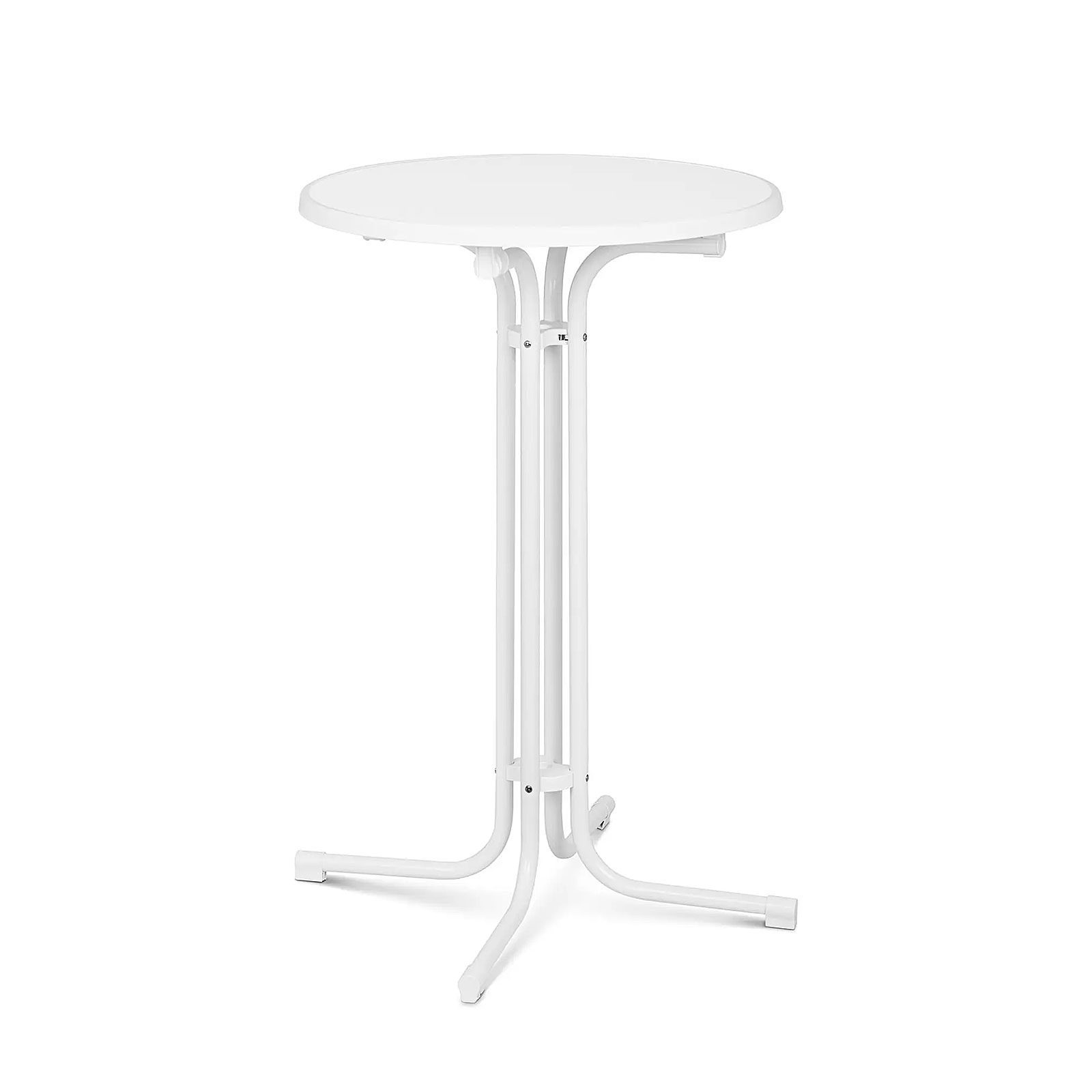 Stehtisch klappbar weiß Ø 70cm Höhe: 110cm