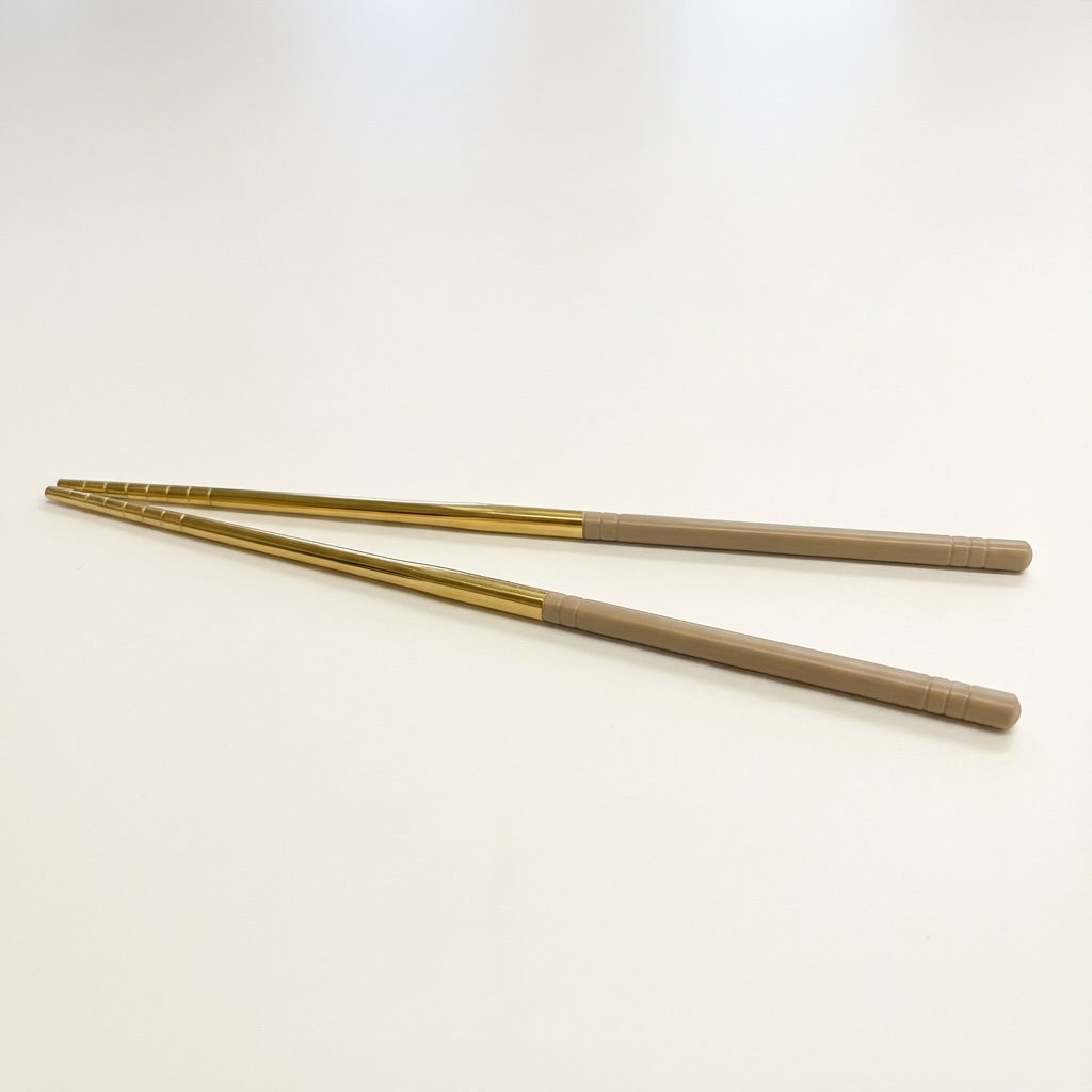 Besteck Beige & Gold – Chopstick
