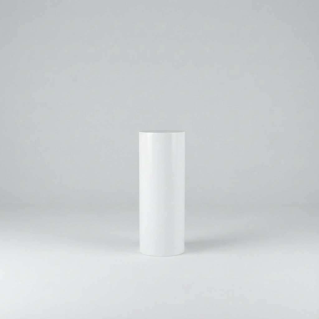Säule rund weiß 100cm