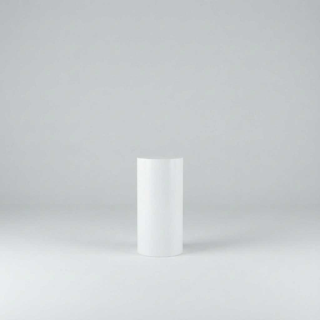 Säule rund weiß 80cm