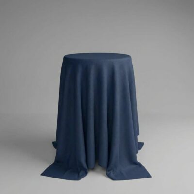 Round Cocktail Tablecloth in Insignia Blue for Bar Tables | ⌀ 330 cm