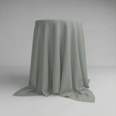 Round Cocktail Tablecloth in Desert Sage for Bar Tables | ⌀ 330 cm