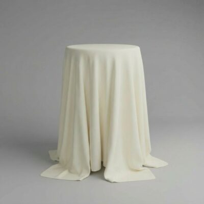 Round Cocktail Tablecloth in Cream for Bar Tables | ⌀ 330 cm