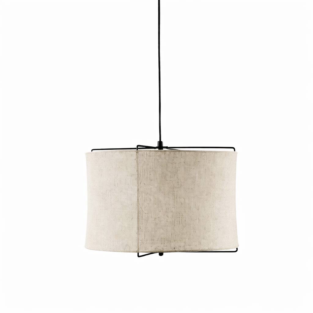 1-Flammiger Lampenschirm / Pendelleuchte macchiato beige ⌀ 60cm
