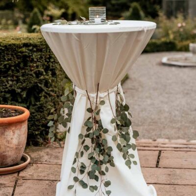 High table cover elegance cream
